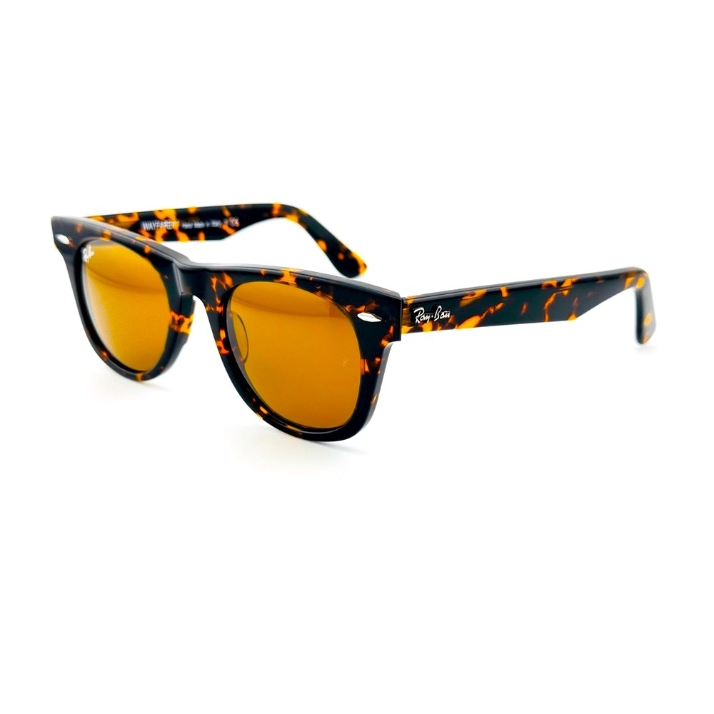 Ray-Ban Sunglasses RB2140 Wayfarer Classic Tortoise Frame Brown Lenses 50mm New! - Picture 8 of 13